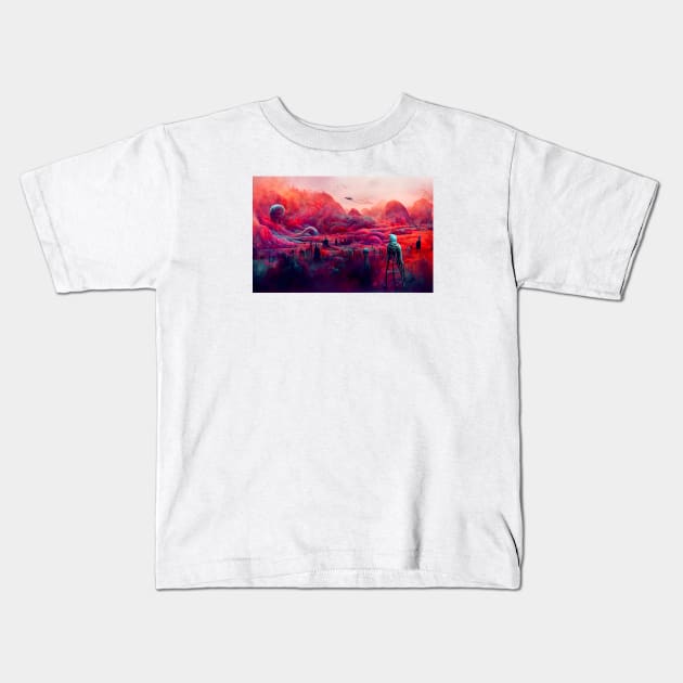 SFL 32 Crimson Kids T-Shirt by tdraw